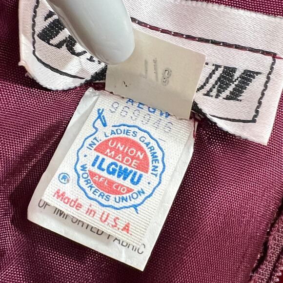 ZUM ZUM VINTAGE Deep Red Velvet Off Shoulder Cocktail Dress SZ 7/8 - Picture 9 of 12